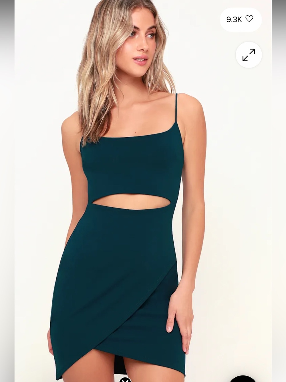 Women’s Lulu’s Dark Teal Cutout Bodycon Dress